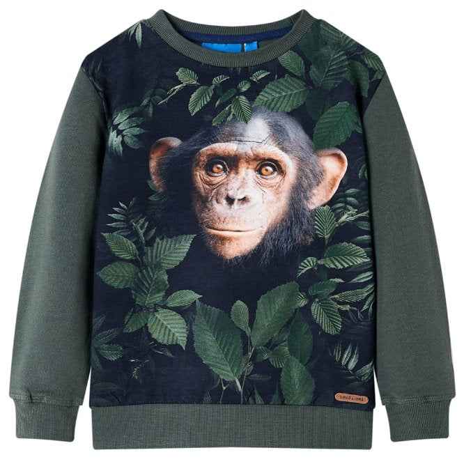 Sweatshirt para criança cor caqui 92
